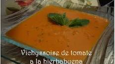 Tomato vichyssoise with peppermint
