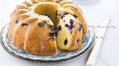 Torta al limone e mirtilli
