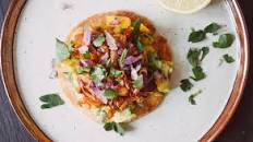 Tostadas with sweet & sour Jackfruit