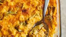Trader Joe’s Cheesy Artichoke Rice Bake