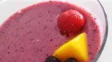 Tropical Mango-Pineapple-Berry Smoothie
