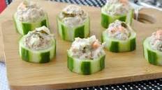 Tuna Salad Cucumber Cups