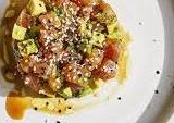 Tuna tartare with avocado, soy and ginger