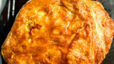 Turkey, Broccoli and Cheddar Pie with Puff Pastry