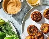 Turmeric Fish Balls With Peanut Sauce & So Many Herbs