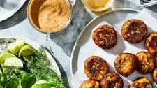 Turmeric Fish Balls With Peanut Sauce & So Many Herbs