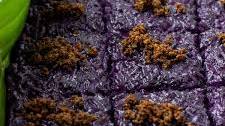 Ube Biko with Latik