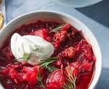 Ukrainian Red Borscht Soup