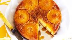 Upside-down pineapple and coconut cake