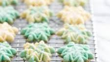 Vanilla Almond Spritz Cookies