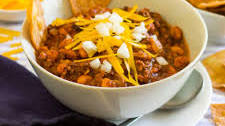 Vegan Chili with "Ground Beef" Tofu