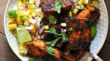 Vegan Chipotle Tofu with Roasted Corn Salad