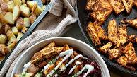 Vegan Greek Gyros tofu bowl