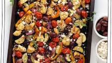 Vegan Greek Sheet Pan Dinner
