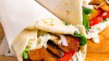 Vegan "Gyro" with Tofu Shaved "Meat"