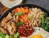 Vegan Korean Bibimbap (Mixed Rice Bowl) with Gochujang Sauce