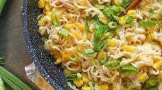 Vegan Korean Corn Cheese Ramen
