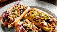 Vegan Loaded BBQ Dogs
