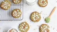 Vegan Matcha Almond Cookies