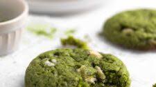 Vegan Matcha Cookies - Soft and Chewy