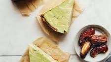 Vegan Matcha Swirl Cheesecake