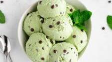 Vegan Mint Chocolate Chip Ice Cream
