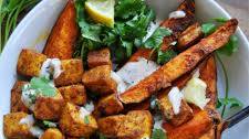 Vegan Moroccan Spiced Sheet Pan Tofu and Sweet Potatoes