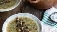 Vegan Mushroom and Thyme Soup