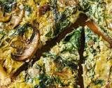 Vegan Quiche with Mushroom and Spinach