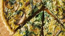 Vegan Quiche with Mushroom and Spinach