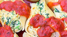Vegan Stuffed Jumbo Shells with Spinach