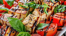 Vegan Tofu Caprese Salad
