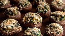 Vegan Tofu Spinach Stuffed Mushrooms (Gluten-Free)