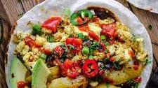 Vegan Tofu and Potato Breakfast Scramble