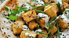 Vegan Za'atar Tofu with Herb Yogurt Sauce