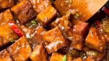 Vegan black pepper tofu