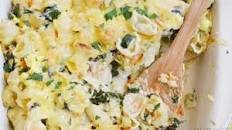 Vegetable Alfredo Pasta Bake