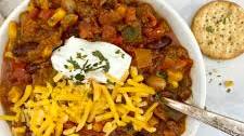 Vegetable Packed Beef Chili