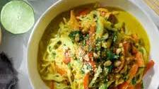 Vegetable Shirataki Noodles In Thai Peanut Sauce