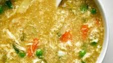 Vegetarian Egg Drop Soup with Veggies