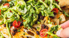 Vegetarian Nachos with Spicy Black Beans