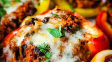 Vegetarian Stuffed Peppers - Mexican-Style