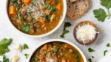 Vegetarian Sweet Potato Lentil Soup
