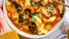 Veggie-Loaded Tortellini Soup (vegetarian)
