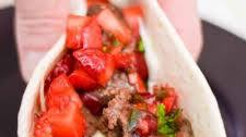 Venison Street Tacos with Strawberry Salsa