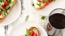 Warm Caprese Toast - A Great Toasted Party Appetizer