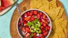 Watermelon Strawberry Mint Salsa