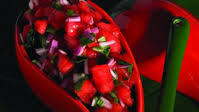 Watermelon and Basil Salsa