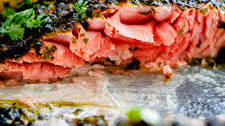 Weeknight Broiled Salmon with Chermoula Herb Crust
