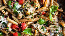 Weeknight Grilled Chicken Pasta Salad with Balsamic Vinaigrette
